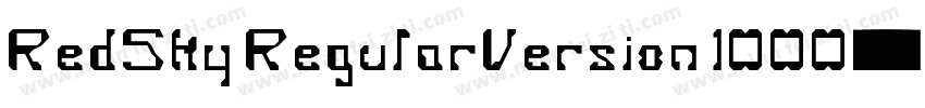 RedSky RegularVersion 1000字体转换